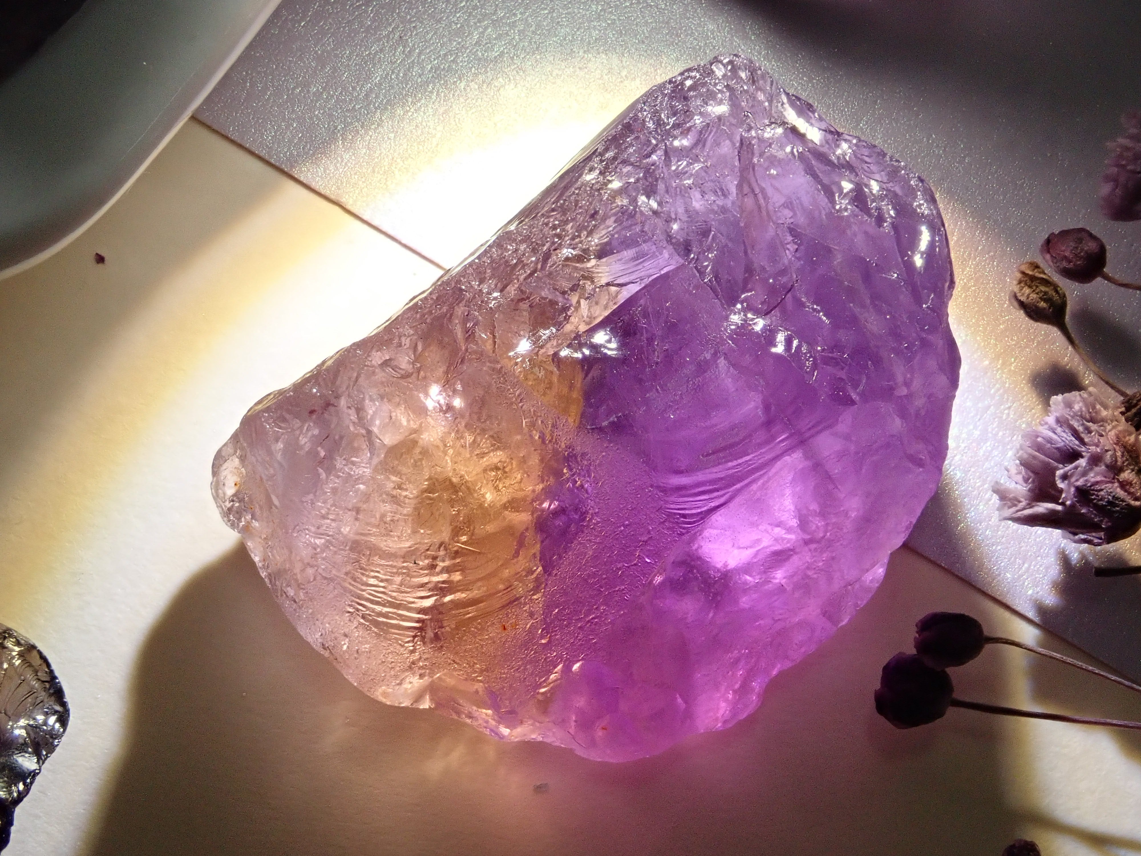 アメトリン 原石1石（約60~70ct)《複数購入割引有》