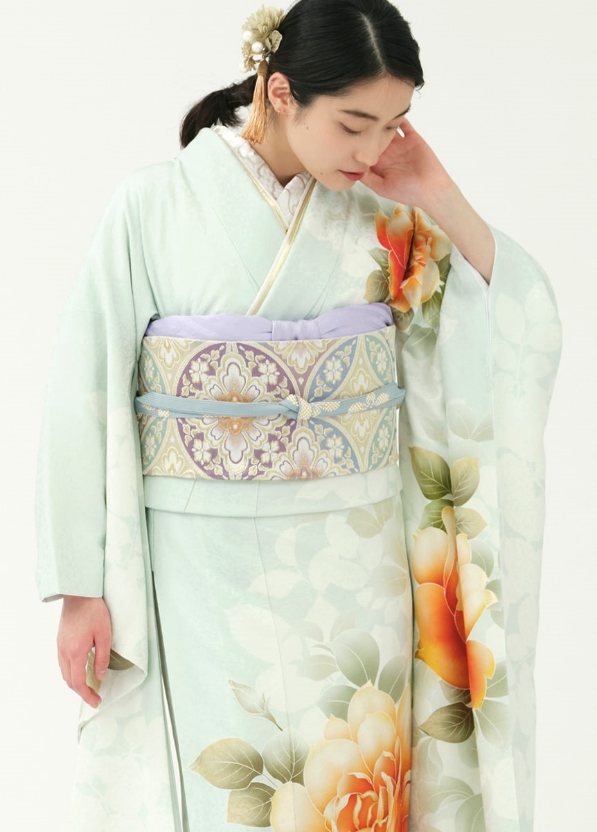 振袖 咲く、薔薇-ミント-（ご予約受注品） | 振袖 | やまとオンライン