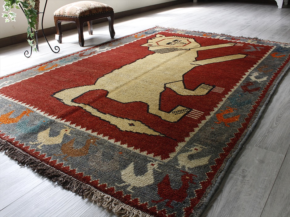 キリムスタイル / オールドエリアラグ / ペルシャ 絨毯 カシュカイ族