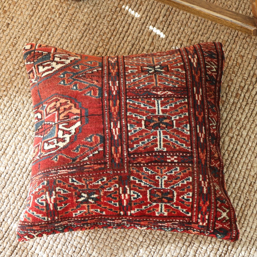 キリムスタイル / クッションカバー ヴィンテージ パイル織り 絨毯