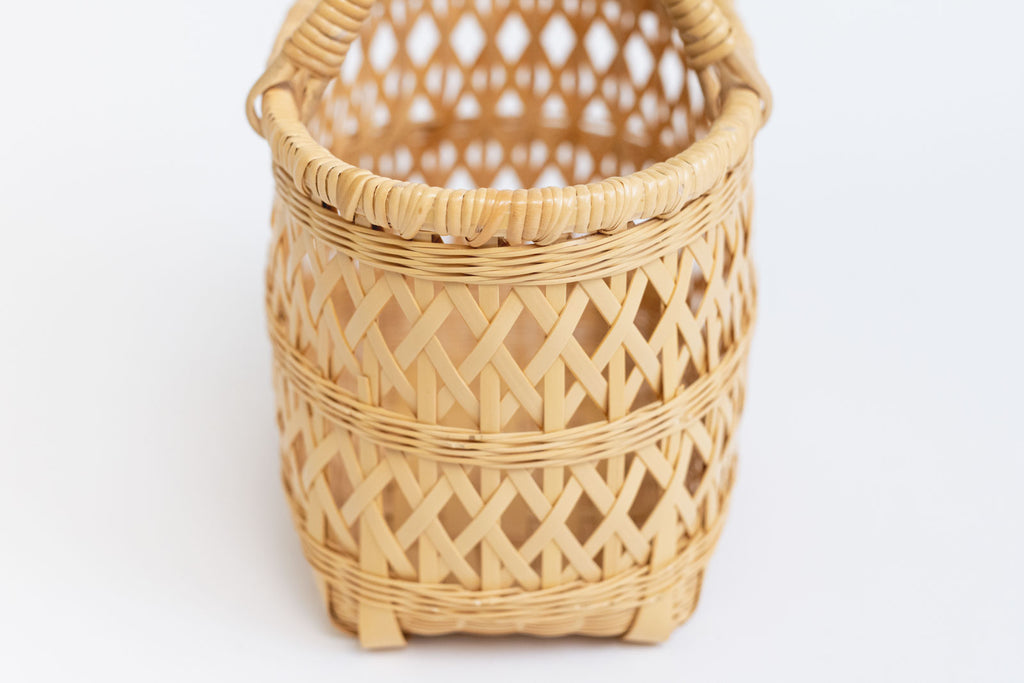 竹聲館 縄目差しバスケット 中 ｜くらすこと公式オンラインストア