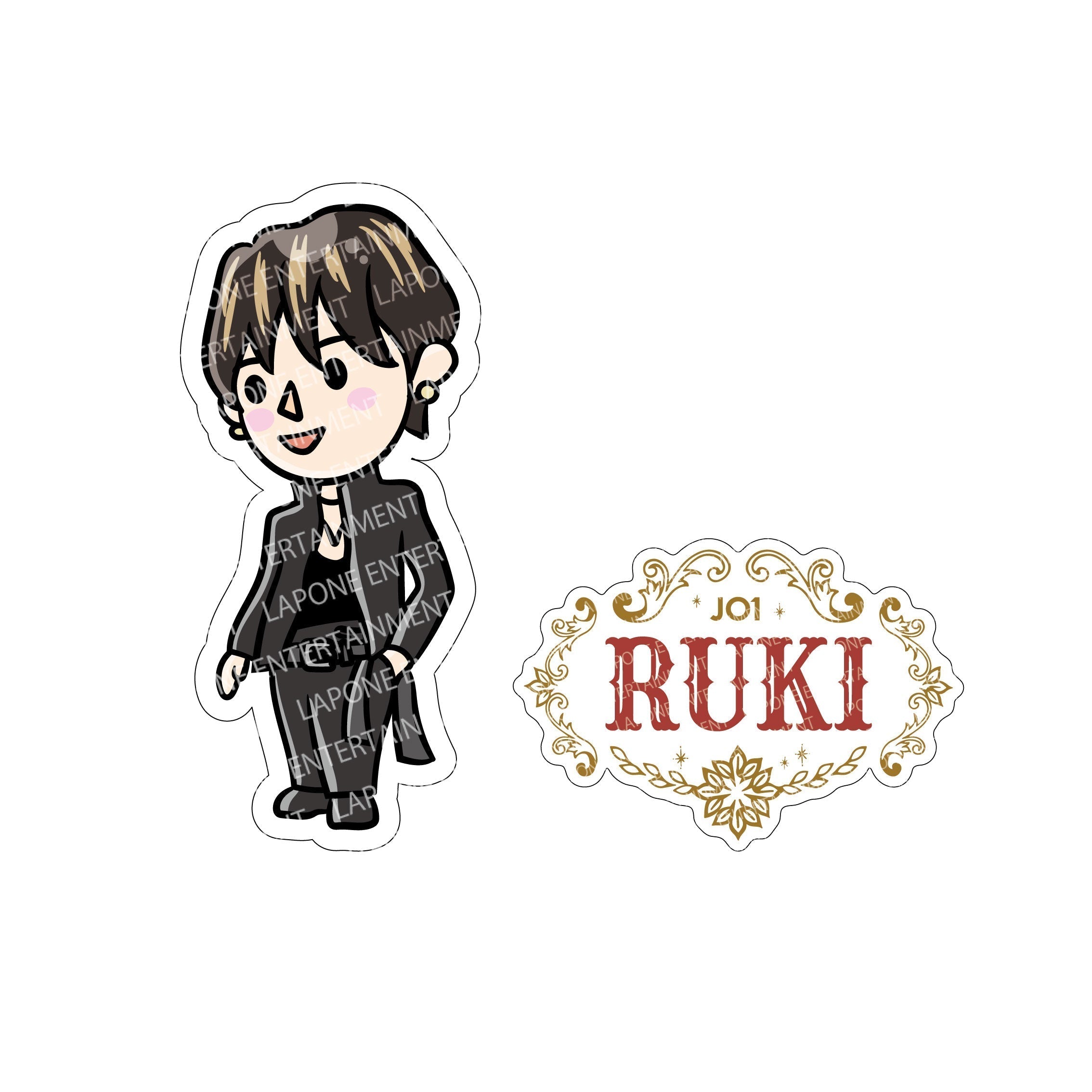 ステッカーセット(白岩瑠姫) – LAPONE STORE