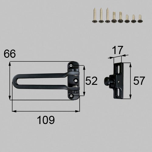 LIXIL・トステム ドアガードセット（片開き用） 玄関ドア部品 [DCFZ726