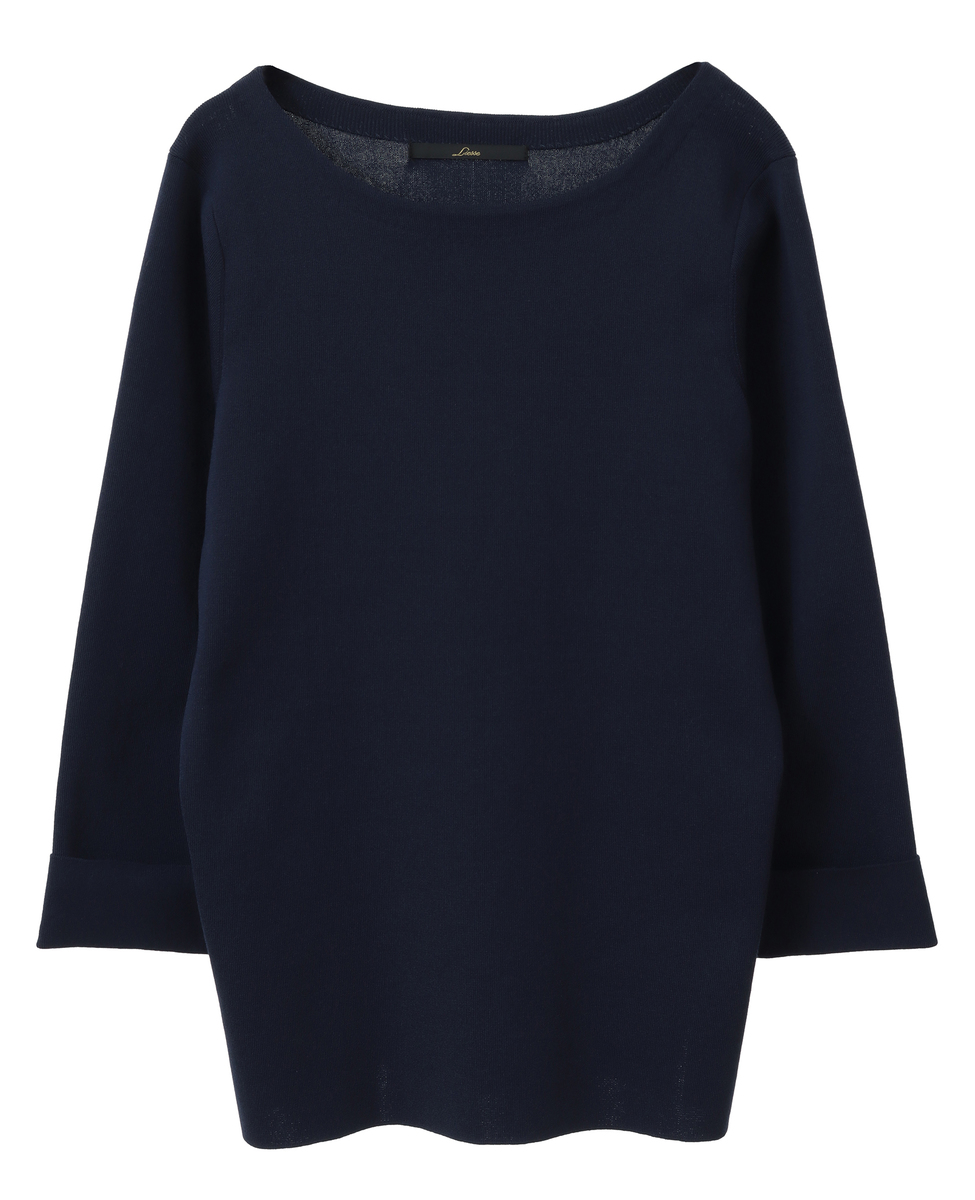 袖釦ボートネックニット｜Liesse（リエス）｜商品詳細｜メルローズ公式