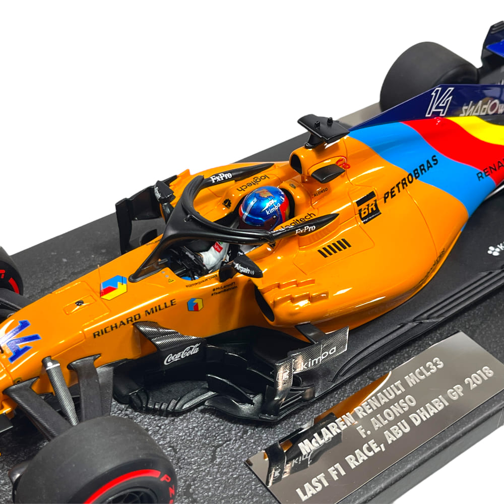 Modellino F1 Minichamps 1/18 McLaren Renault MCL33 Last F1 Race