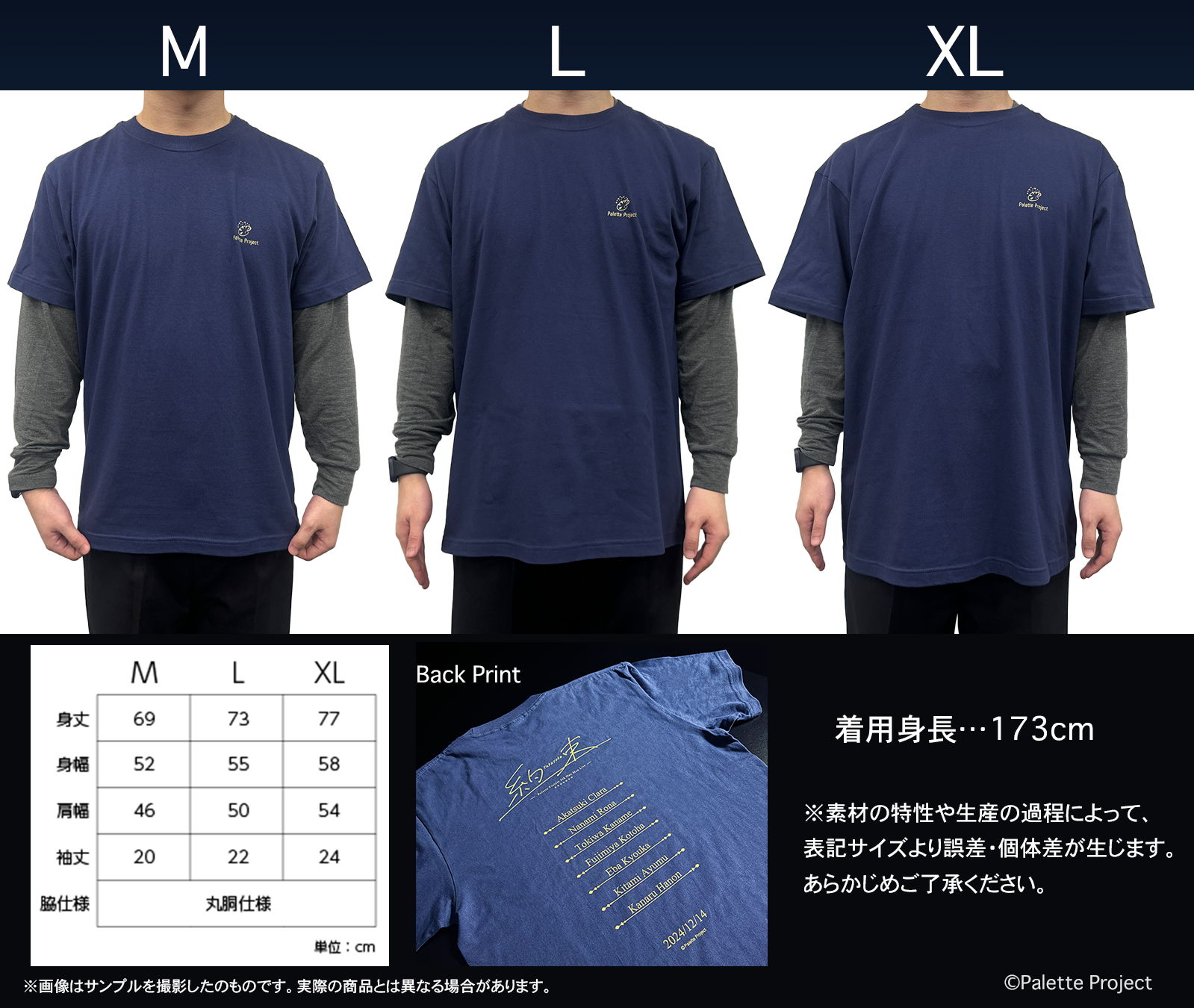 4th ワンマンライブ】Tシャツ – Palette Project OFFICIAL STORE