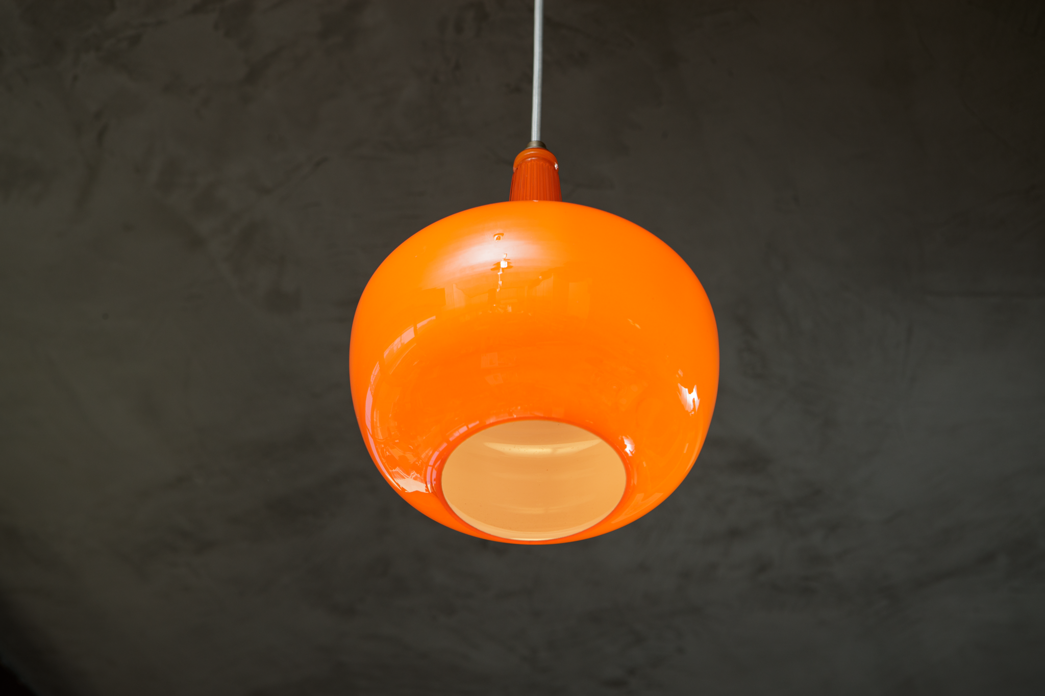 ナショナル ガラス製 レトロペンダントライト オレンジ – store by roovice
