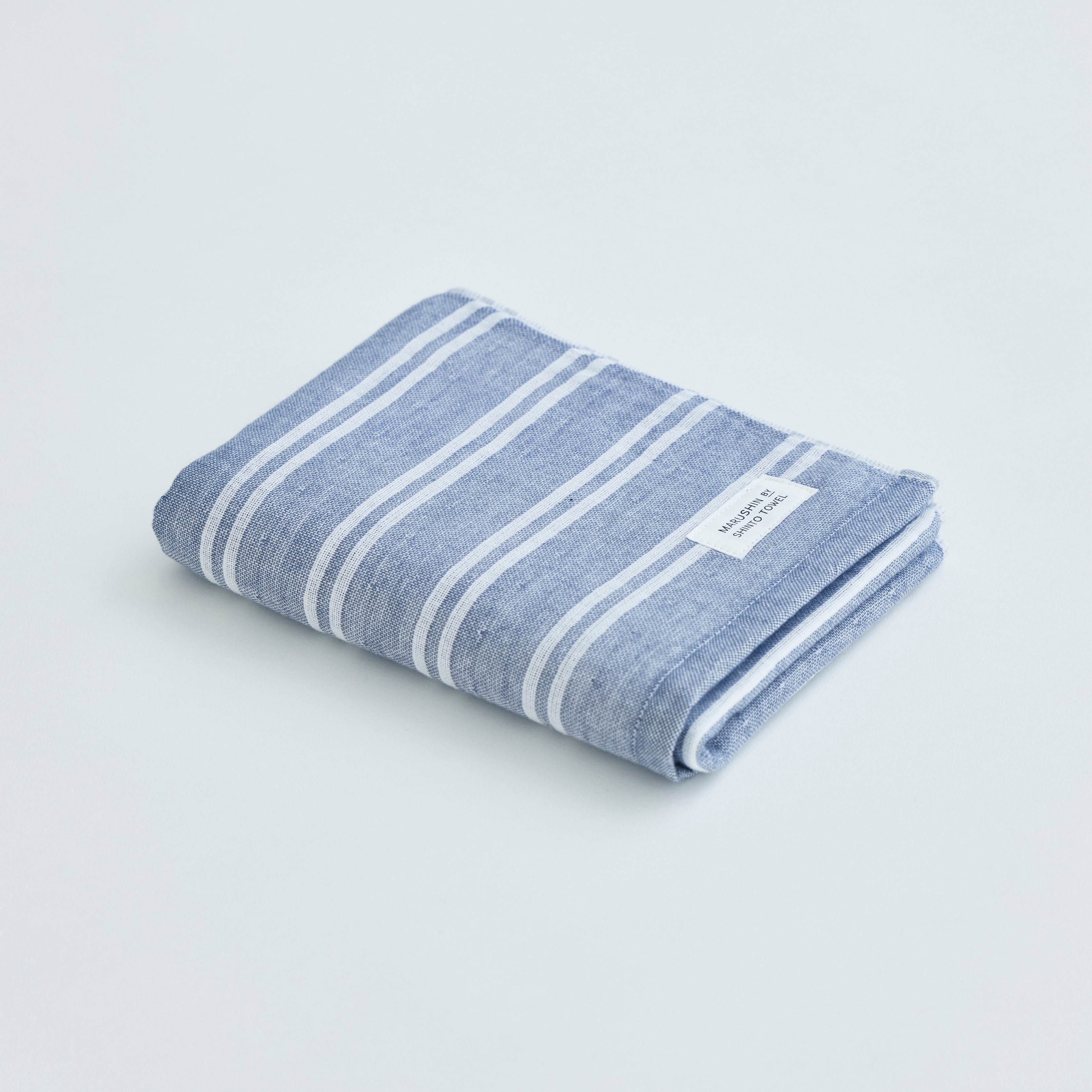 フェイスタオル〈シ マ - ダブル色地〉- 贈りものタオル｜MARUSHIN by