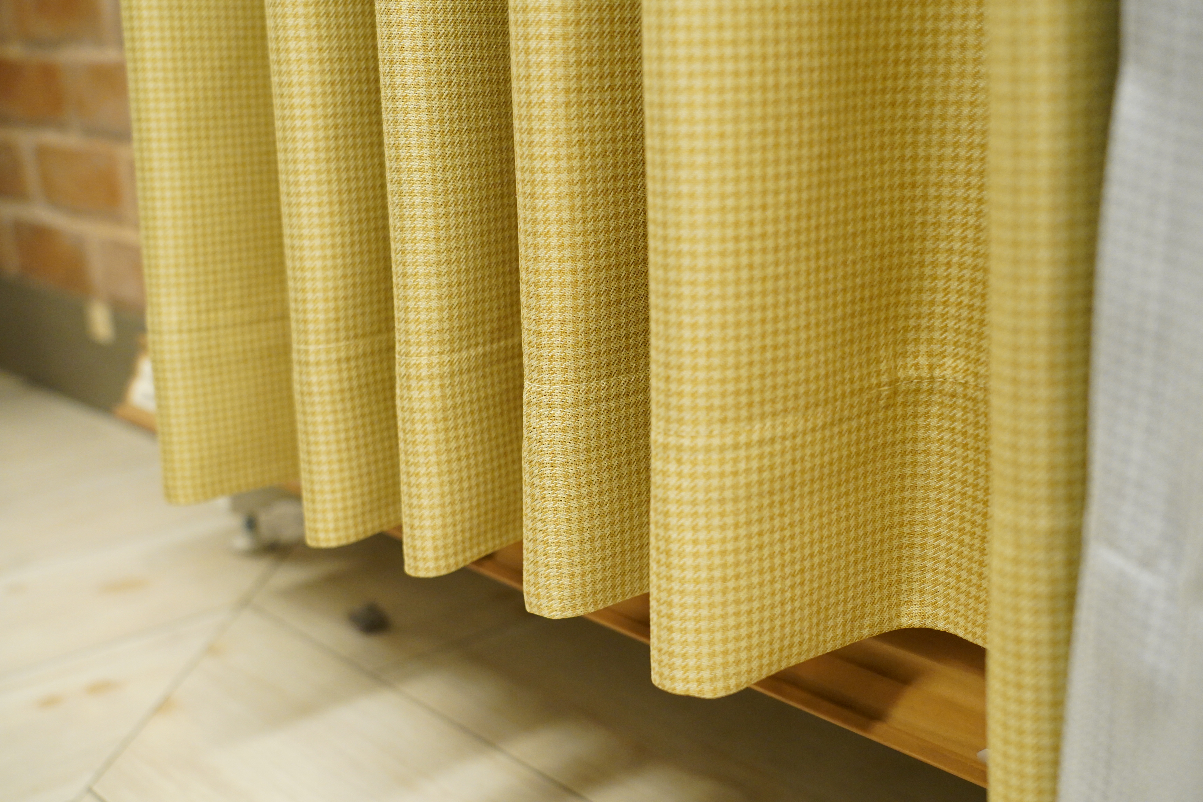 チェック遮光カーテン （100×200）×2 イエローのご購入はこちら