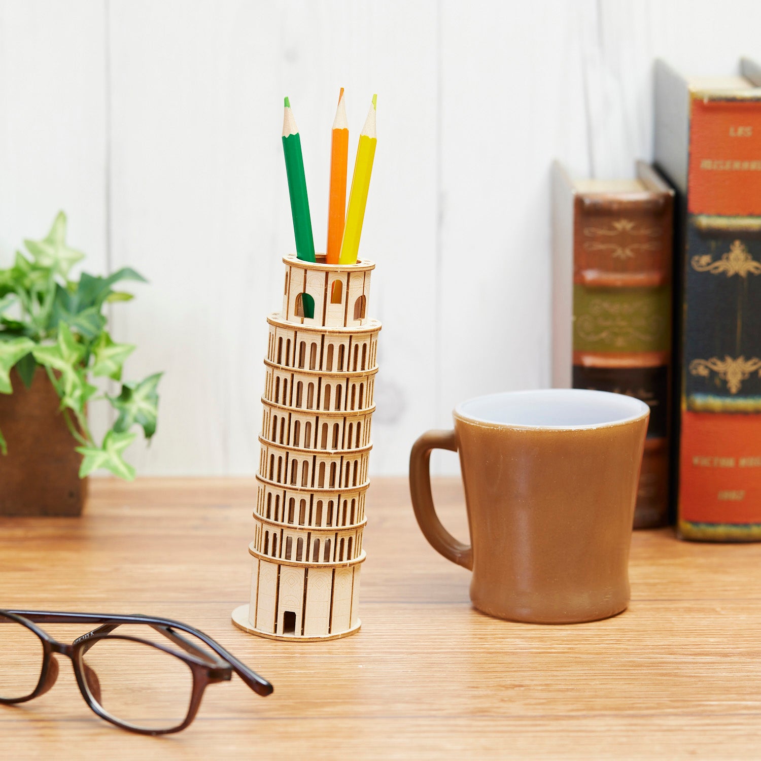 Wooden Art ki-gu-mi ピサの斜塔 ペンスタンド – 多組（TAKUMI）公式