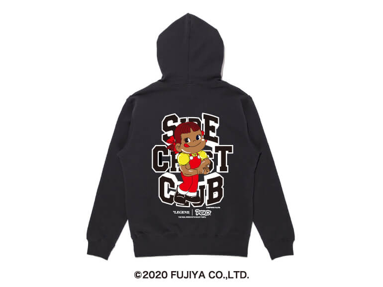 ビーレジェンドペコちゃん サイドチェストクラブ HOODIE | ビー