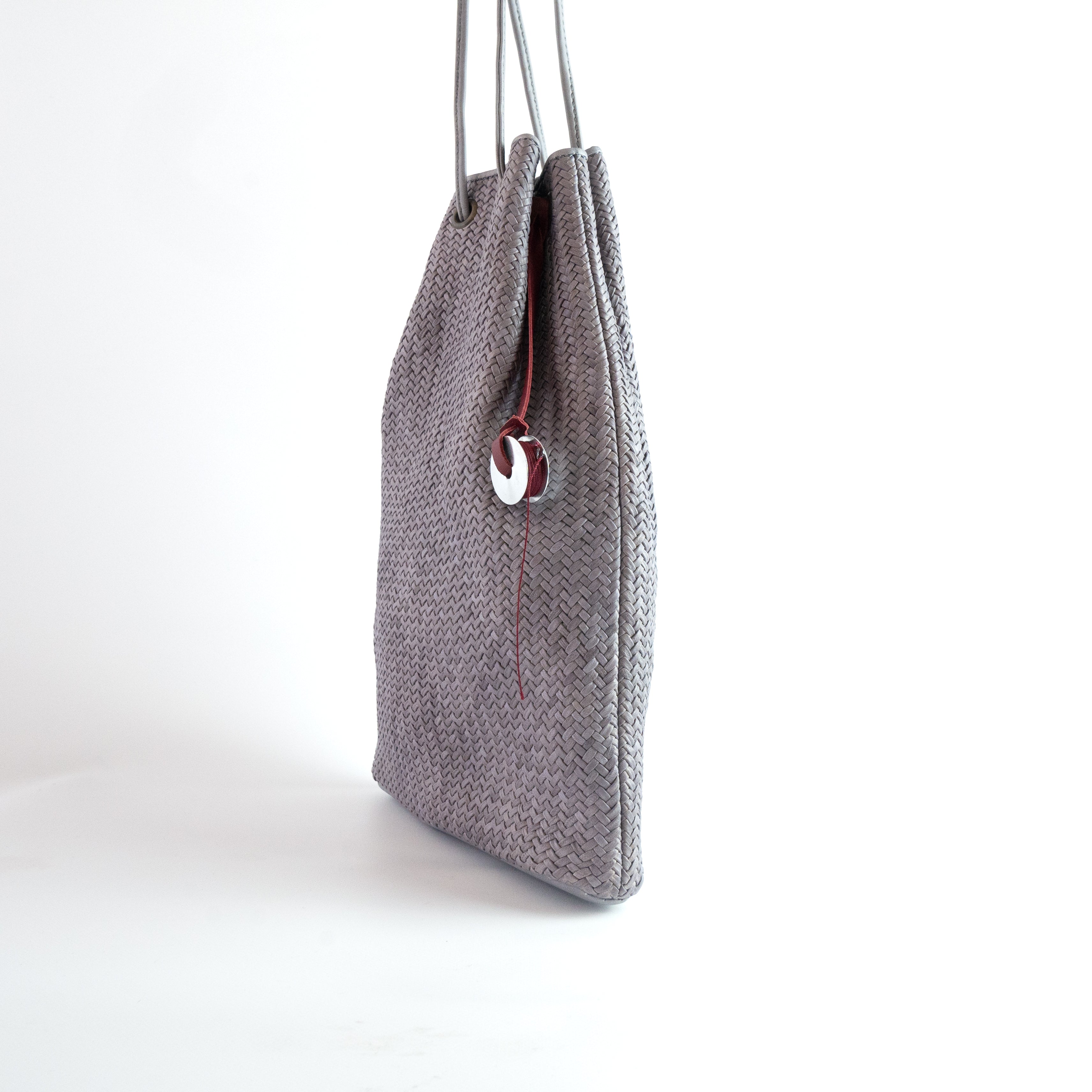 MIGNON ミニョン レザーイントレチャート 巾着型バッグ