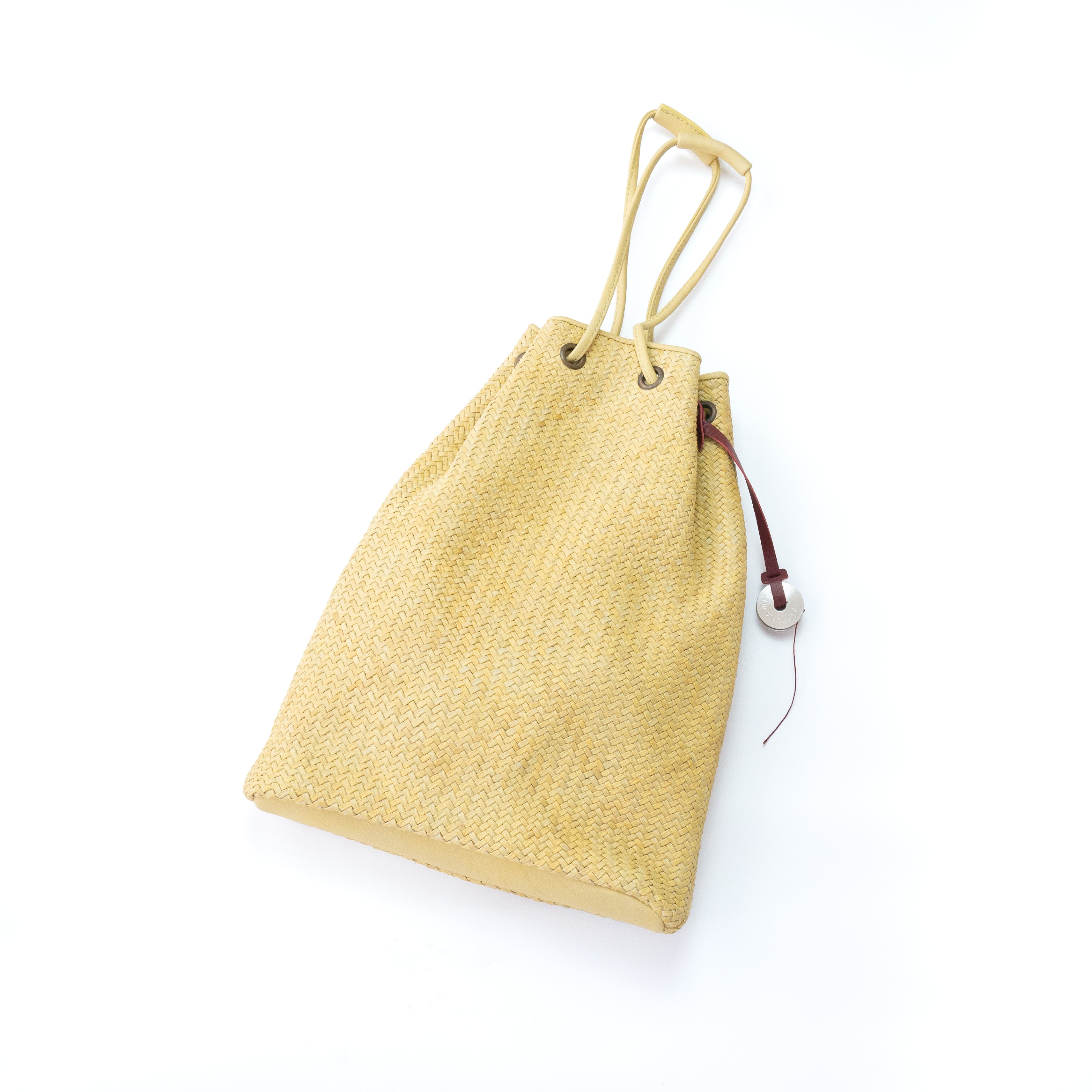 MIGNON ミニョン レザーイントレチャート 巾着型バッグ