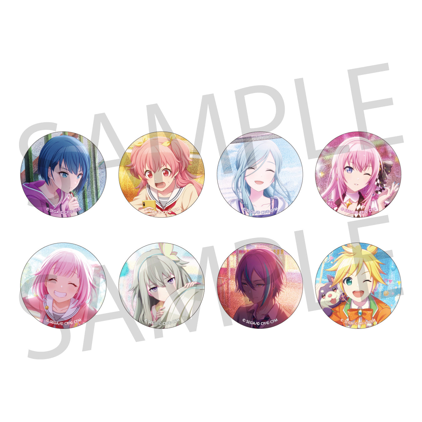 予約商品】【再販】グリッター缶バッジ イベントイラストコレクション