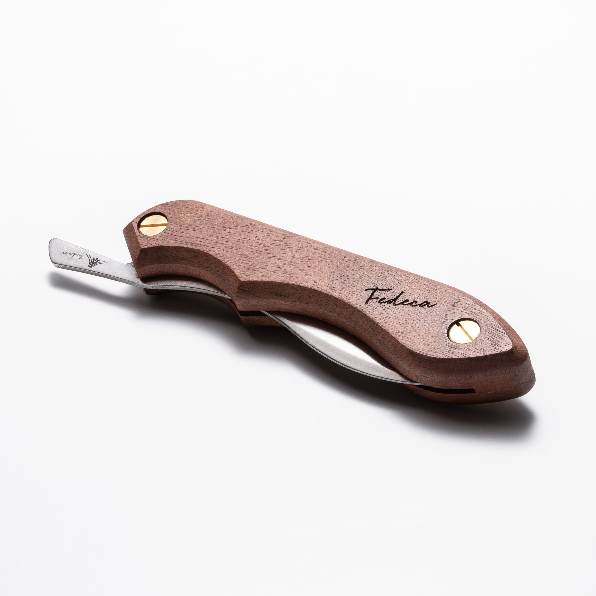 天然木】折畳式料理ナイフ プレーンウォルナット 8,800円