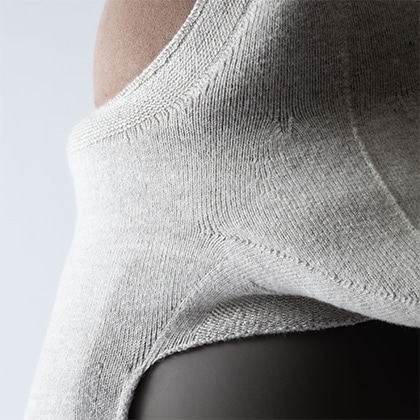 オーガニックコットンニット(はに染め) アースグレー | LOVOT ウェブストア