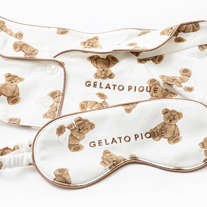 gelato piqueコラボ モチーフ柄パジャマ＆アイマスクセット オフ