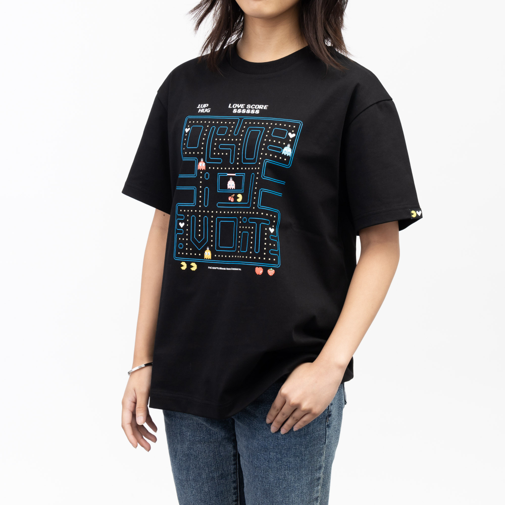 PAC-MAN×LOVOT プリントTシャツ（サイズ M） | LOVOT ウェブストア