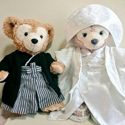 ダッフィー＆シェリーメイの袴＆白無垢衣装♪ | てしごとのんびり