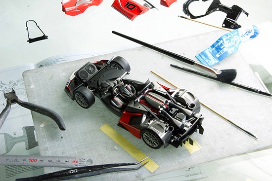 製作記 タミヤ 1/24 フェラーリ FXX K (40) | プラモ日記 青22号