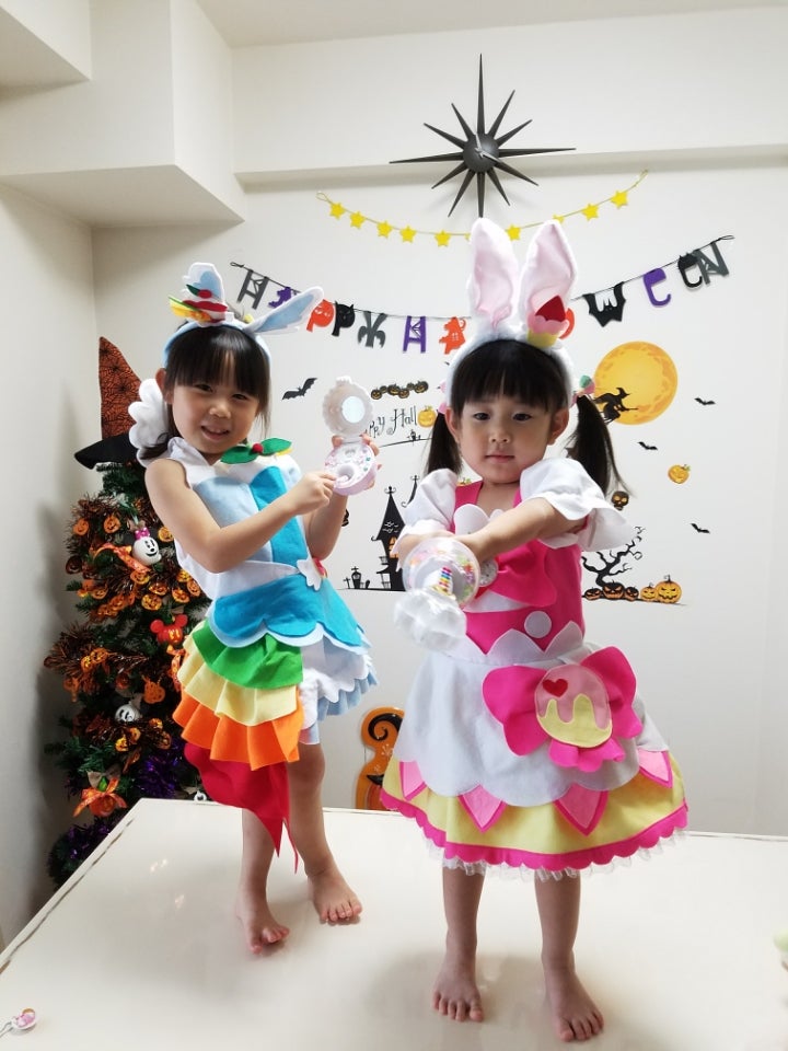 キラキラプリキュアアラモードコスチューム&ハロウィンフォト | 桃色