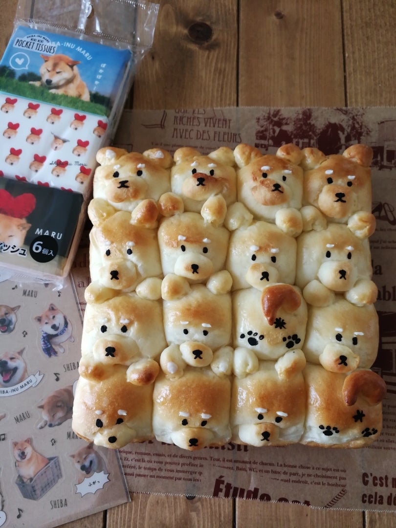 柴犬？ちぎりパン | 静岡・裾野パン教室～Happy pan time☆～なおん