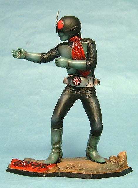 海洋堂・仮面ライダー旧1号・1/15 | プラモデル・ガレージキットの製作