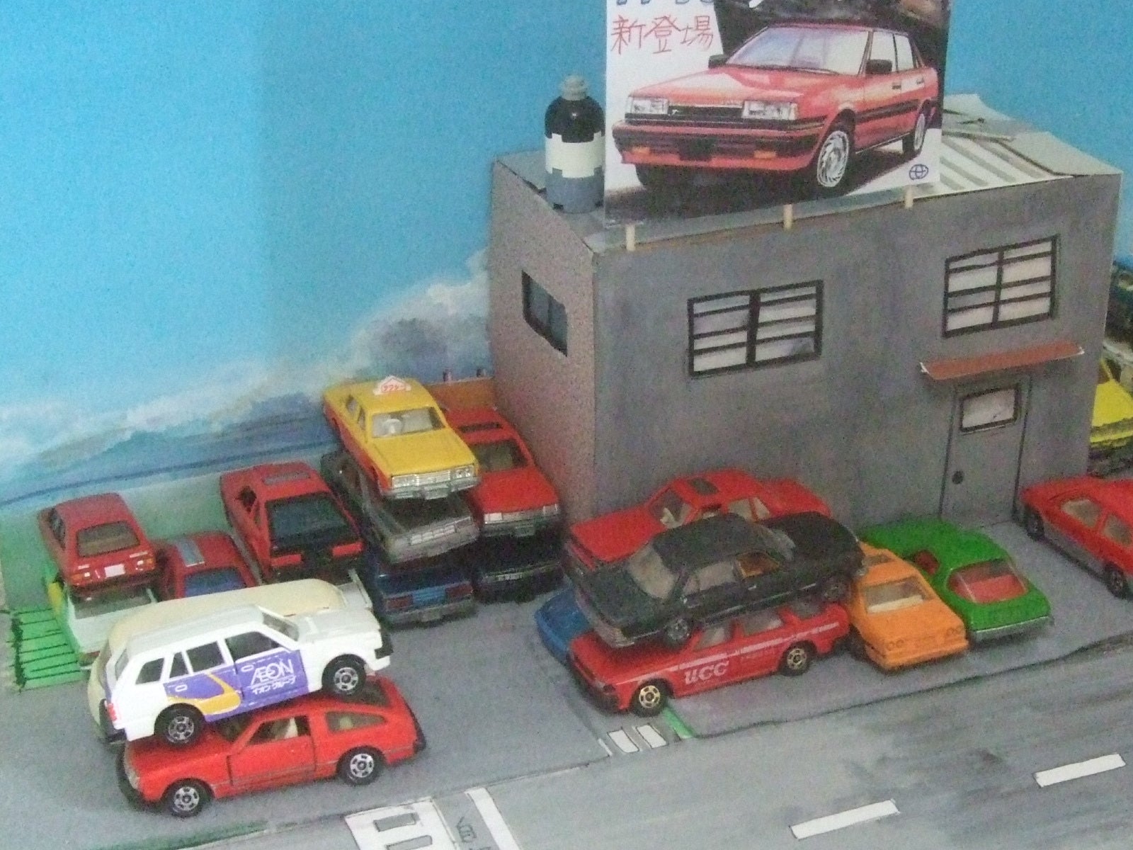 解体屋ジオラマ 仮完成 | 自動車美術研究室のブログ