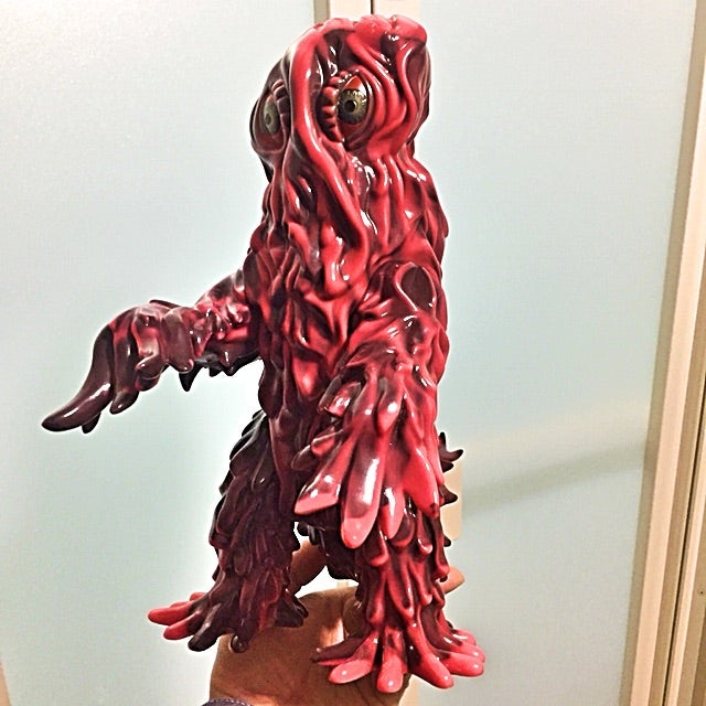 マルサン製 ヘドラ450 赤と黒 マーブル仕上げ | 怪獣玩具とカタナと