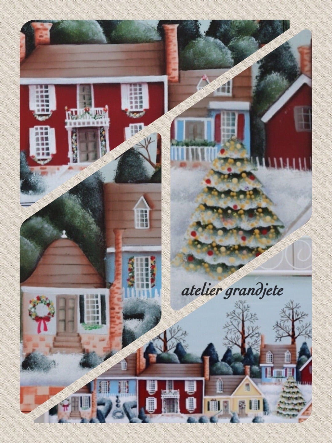 描いてみたかったアメリカのクリスマス風景画はベティケイスネス先生の