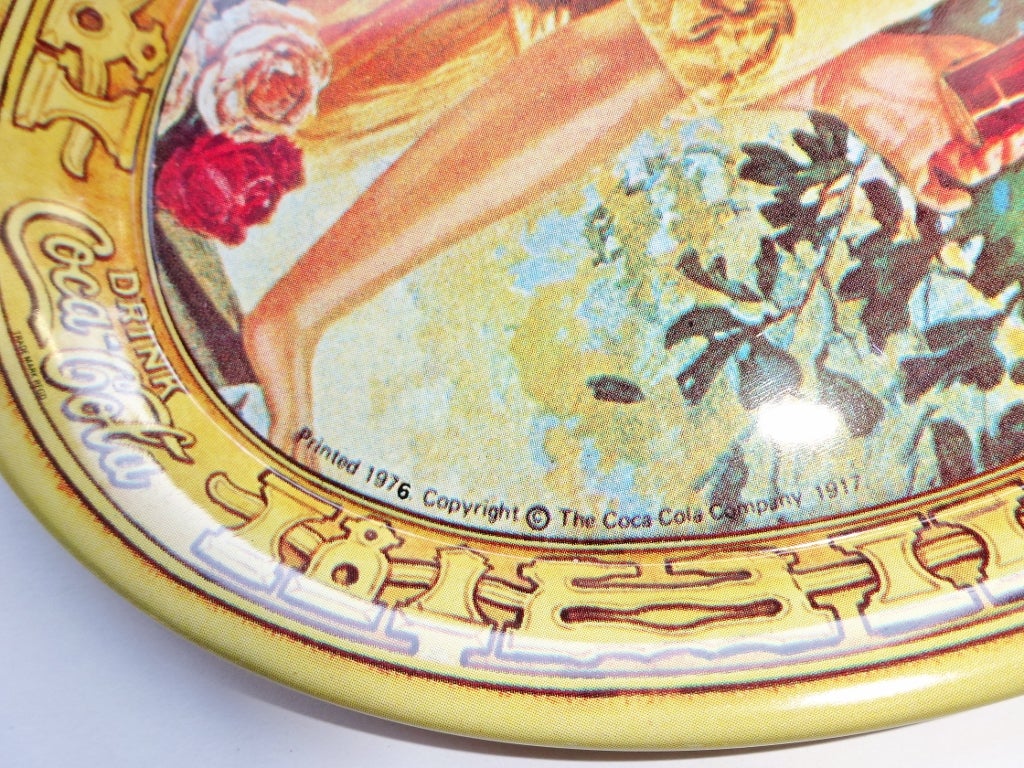 ノベルティグッズ「コカ・コーラ90周年記念アンティックミニトレー