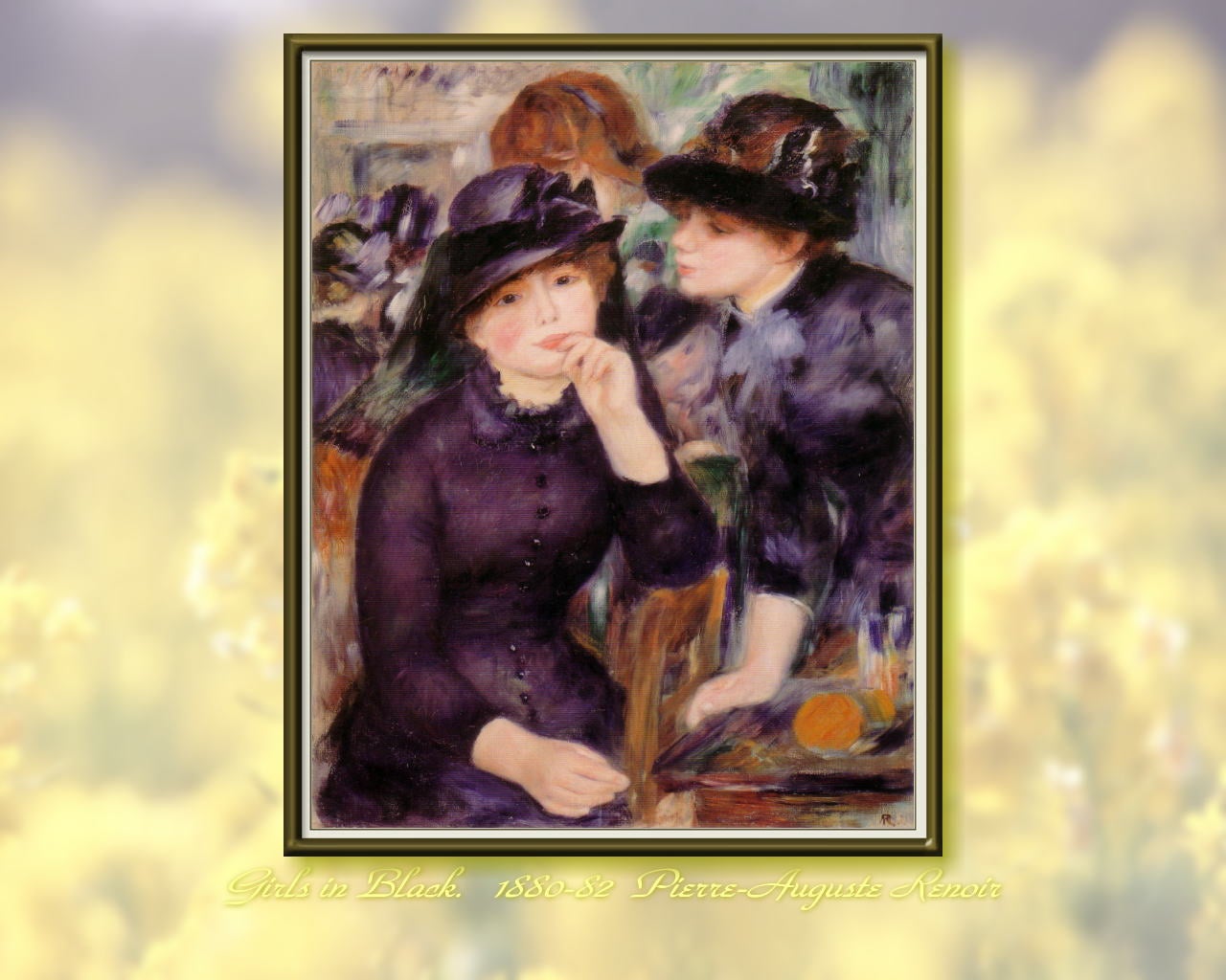 黒い服の娘たち 》 1880年～82年 ピエール=オーギュスト・ルノワール