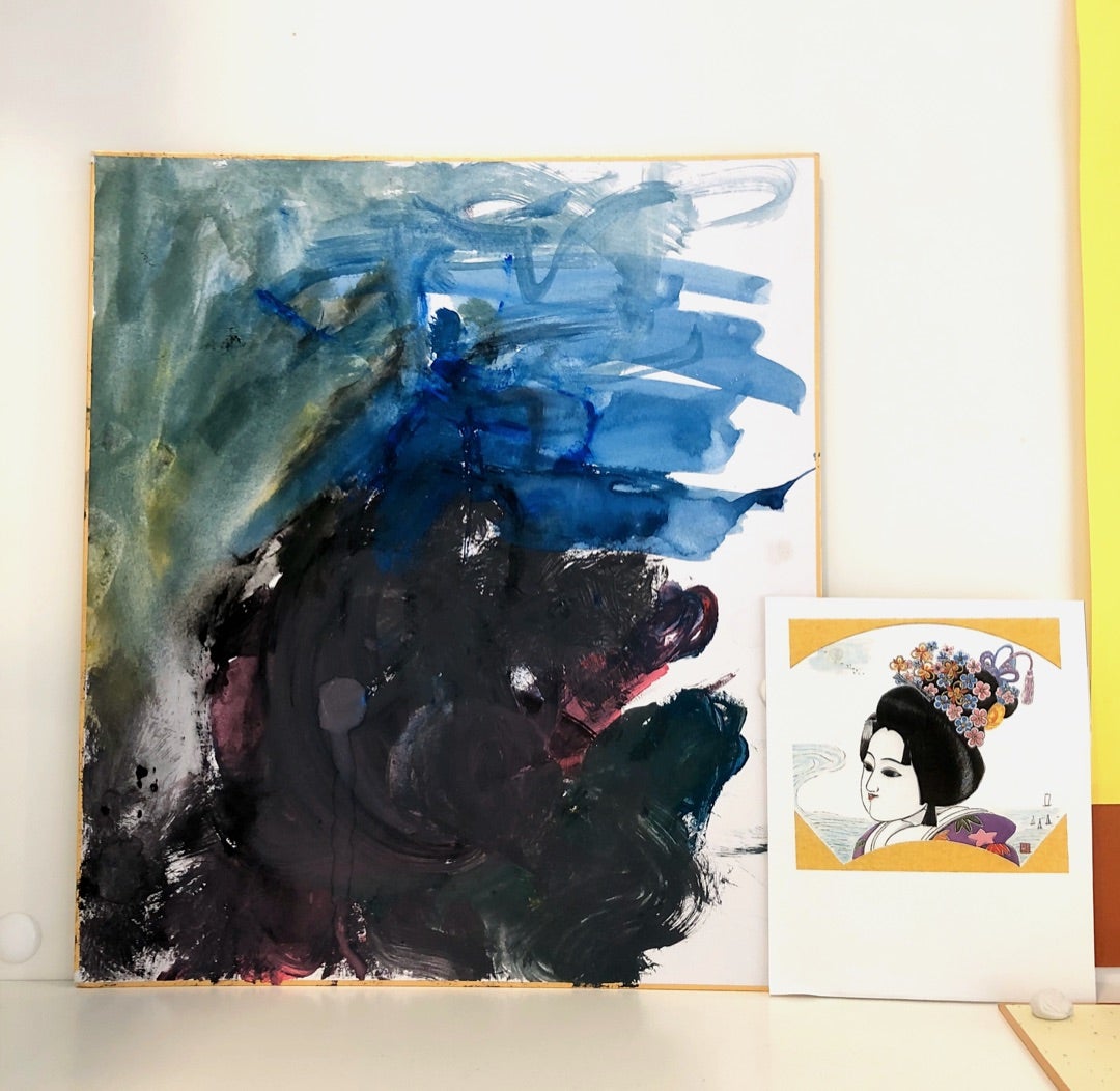 究極の抽象画、感性で描く「こどもたちの文楽画」① | 齊藤美雪