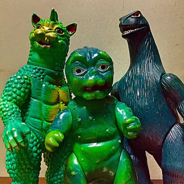 マルサン〜ひよこマーク〜ブルマァク ミニラ・ガバラ・ゴジラ オール