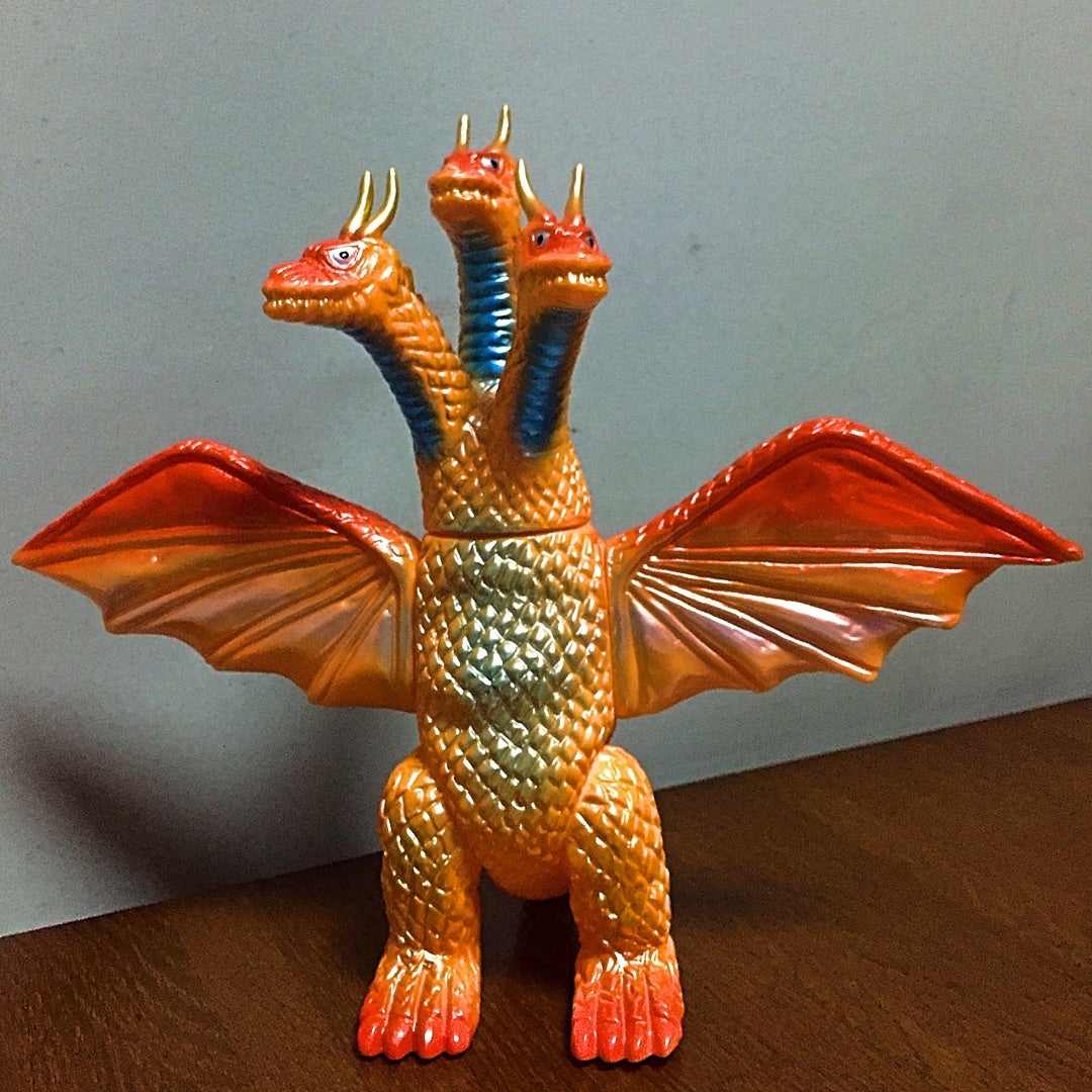 ブルマァク 復刻版キングギドラ（オレンジ） | 怪獣玩具とカタナと