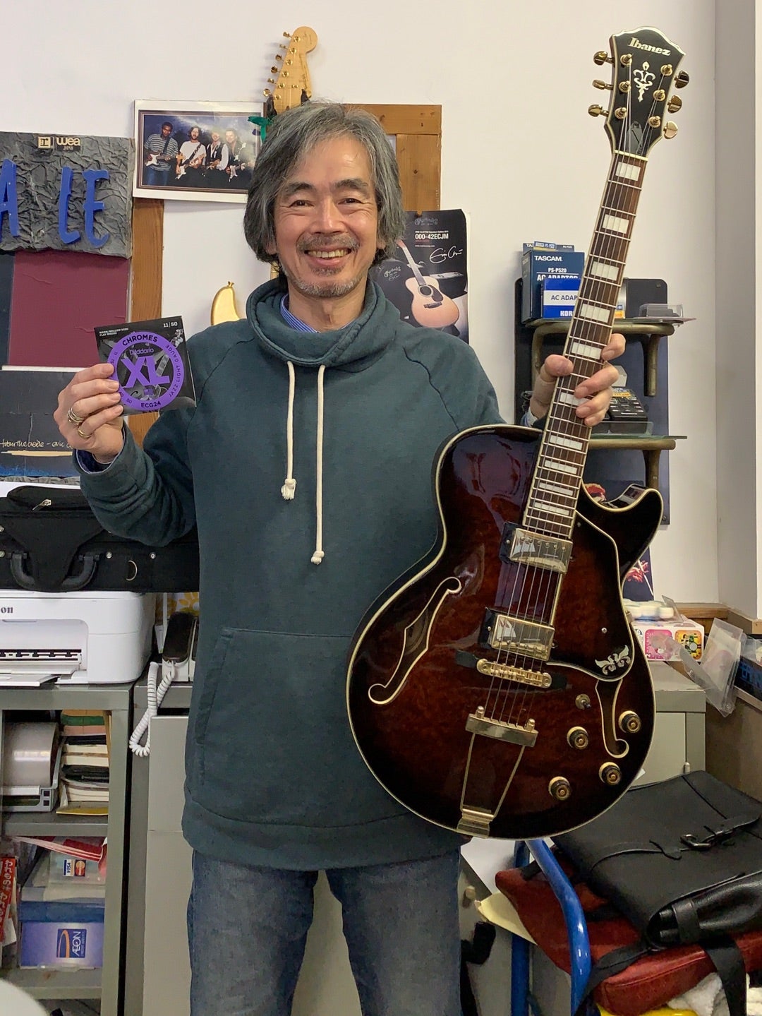 Ibanezのフルアコのリペア❗️ | Eric Clapton師匠バンザイ日記