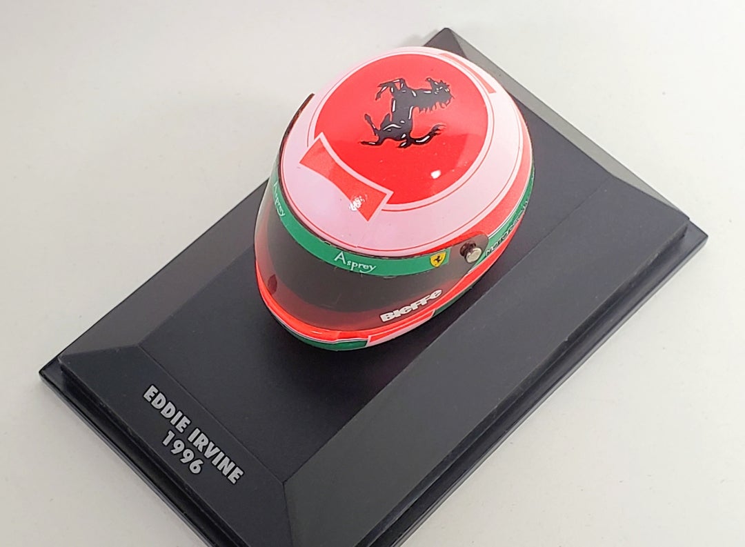 日本でも活躍したF1ドライバー エディ・アーバイン ヘルメット 1996