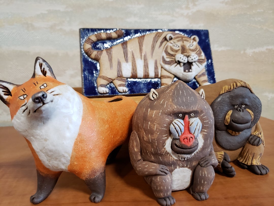 抽選で買う陶芸家「かとうゆみ」動物シリーズ | 一粒万倍「京都・お茶