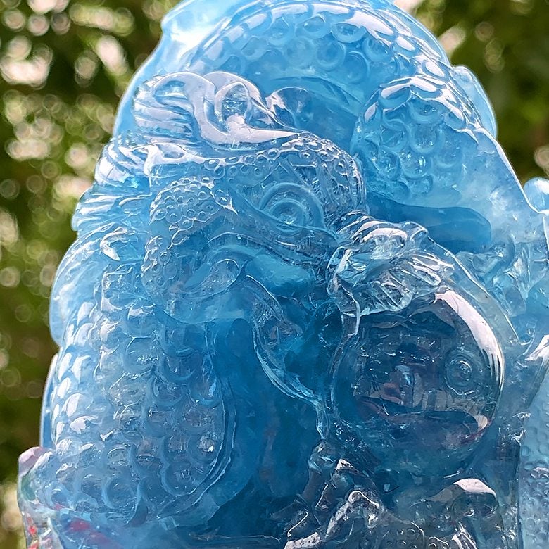 新着商品☆品質、彫刻、大きさ、すべてが最高峰！「アクアマリン彫刻