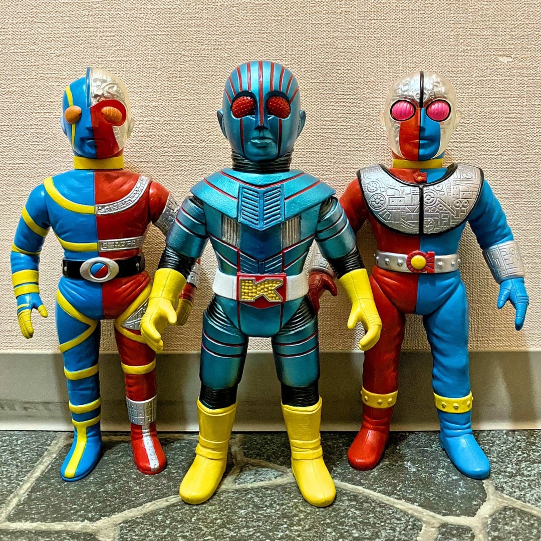 石森章太郎が描いた哀しみの瞳を造形したソフビ〜キカイダー