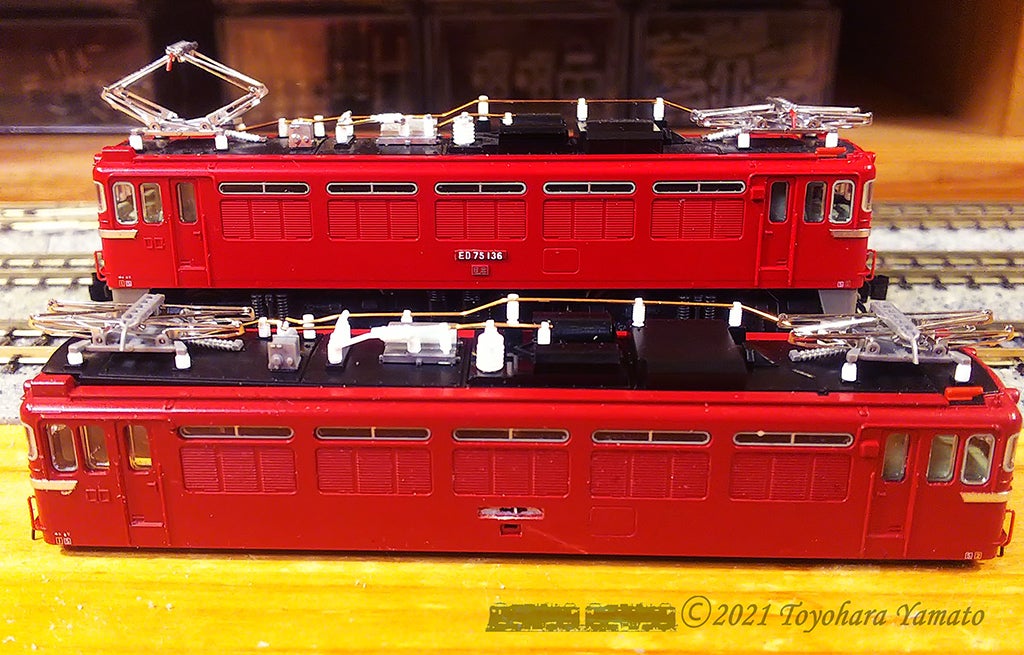 KATO ED75 ヒサシ付を・・・ [鉄道模型] | 重単5175 ～鉄道模型と鉄道写真