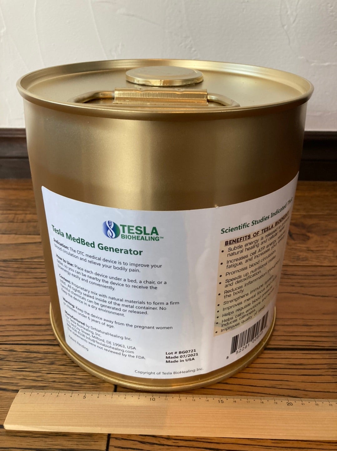 大人用 テスラ・バイオヒーラー（1個）テスラ缶 メドベッド テスラ缶