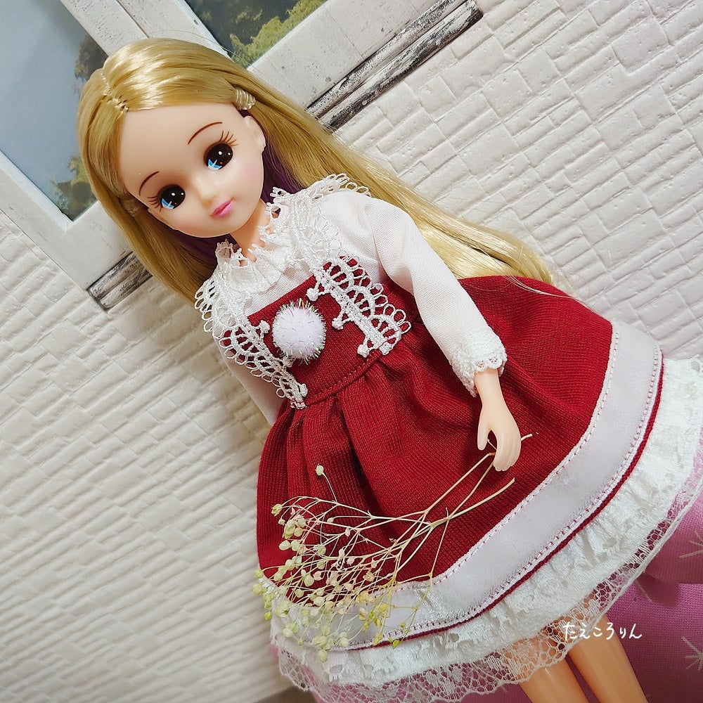 ハンドメイドリカちゃん服 2021年クリスマススタイル 21-59 | たえと