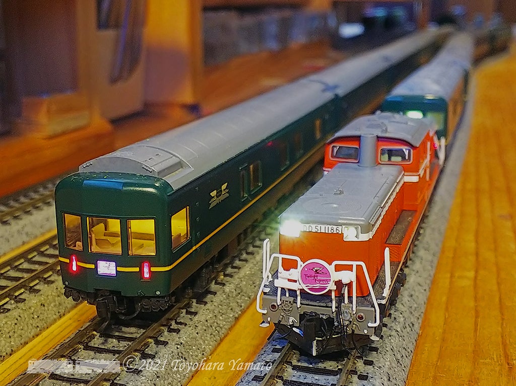 24系トワイライト編成 TOMIX車のDetail Up [鉄道模型] | 重単5175