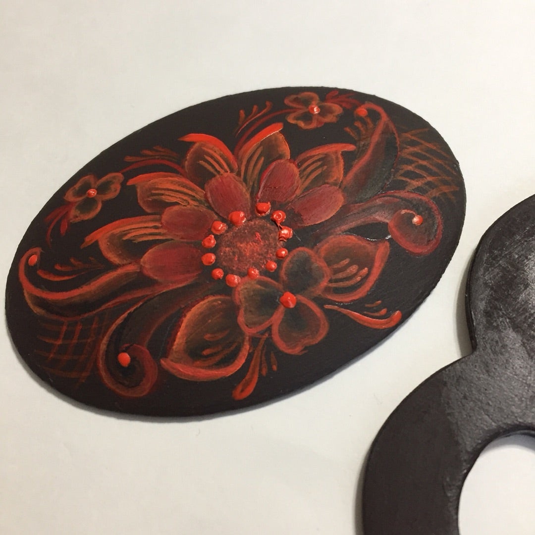 ローズマリングのプレート(生徒作品) | トールペイント え・と・せ・と