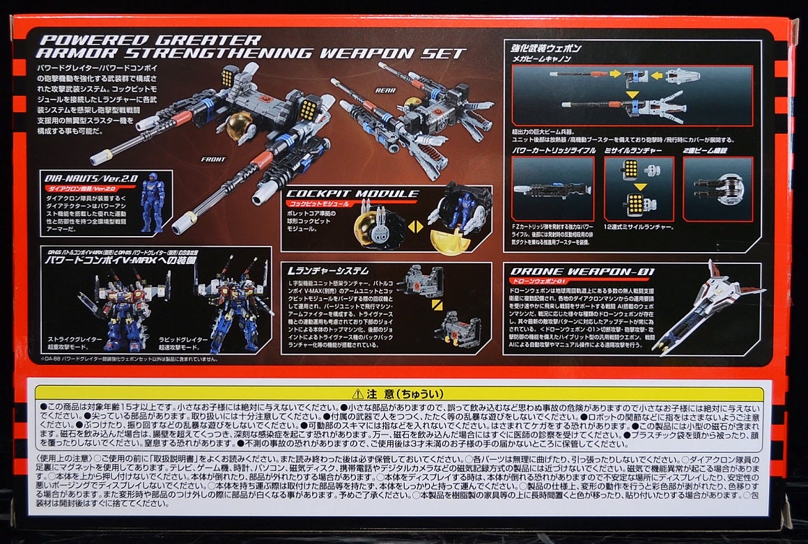 ダイアクロン パワードグレイター鎧装強化ウェポンセット レビュー