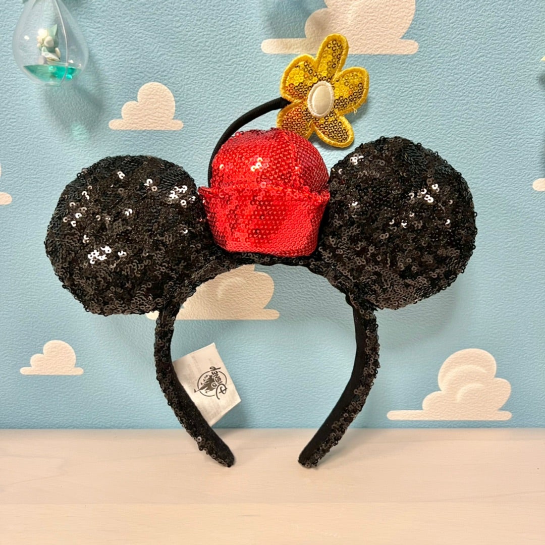 ワンポイントのお花がかわいい！ミニーマウスのカチューシャ | かず