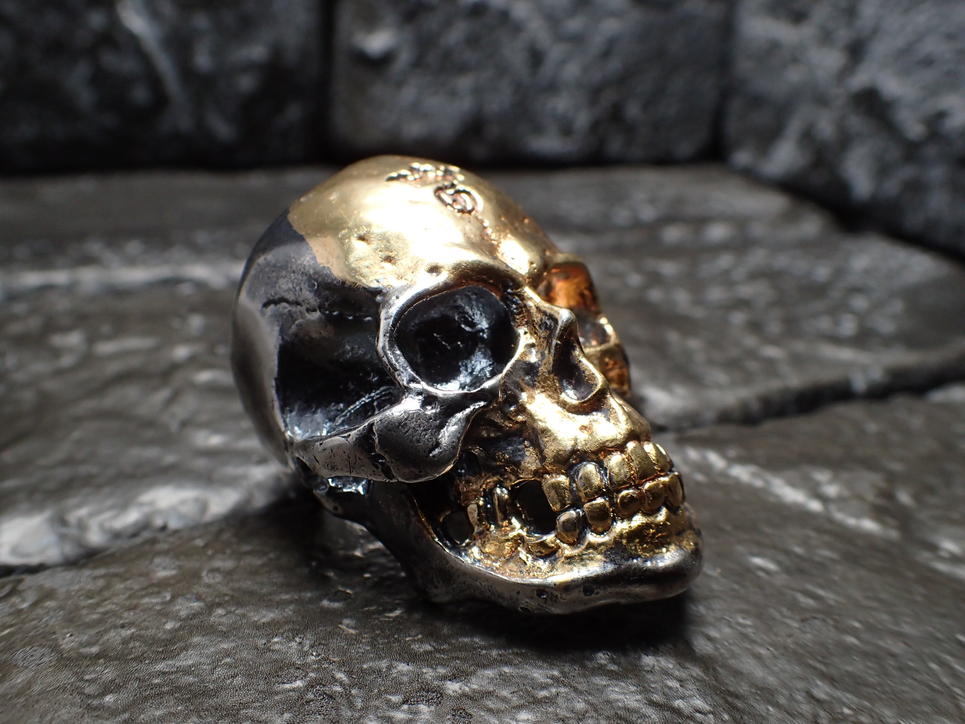 GABORATORY(ガボラトリー)純金ラップラージスカルリングウィズジョー