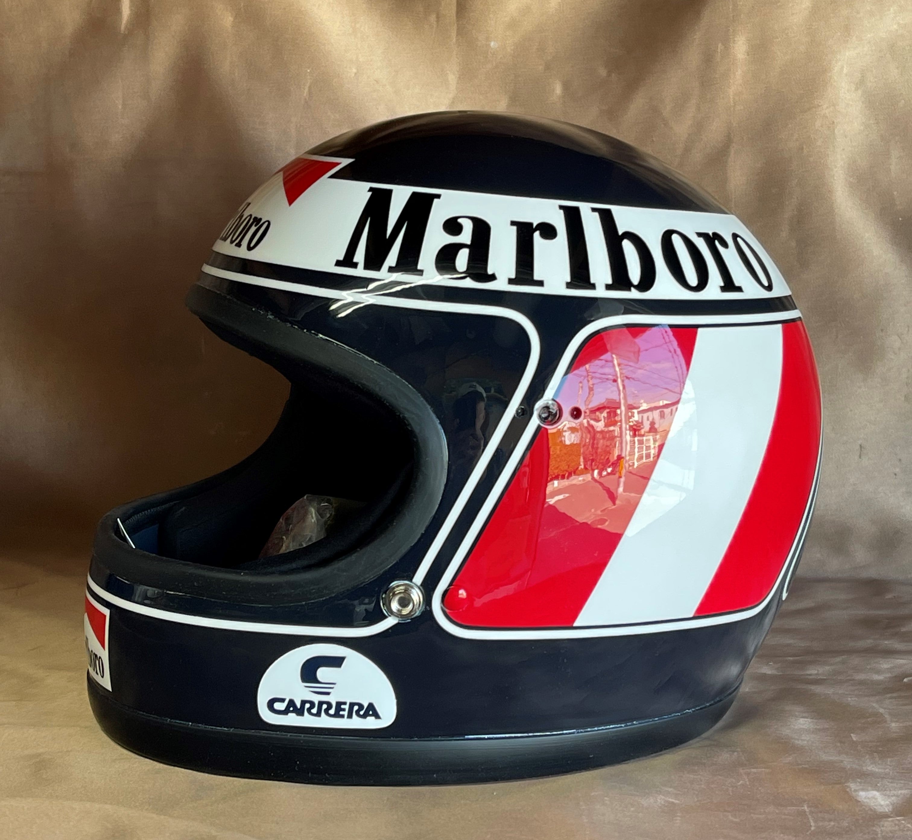 ゲルハルト ベルガー ヘルメット塗装 | カスタムペイントとエアブラシ