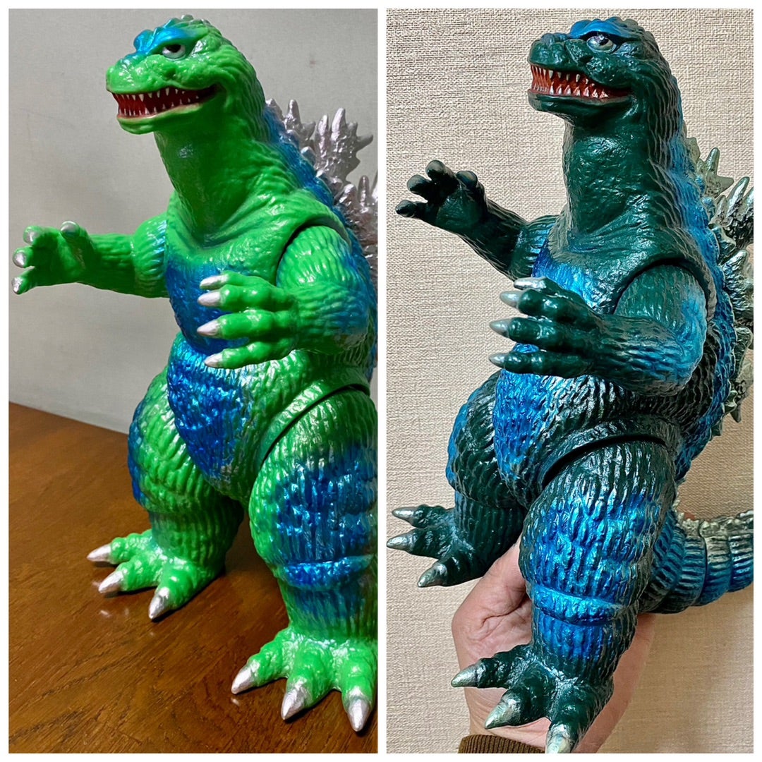 みや古染めでソフビを染める〜サルジルシ製ゴジラ1962（キンゴジ
